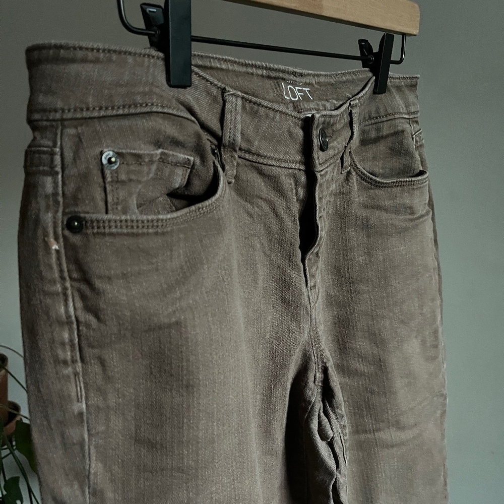 Ann Taylor Loft: Brown jeans